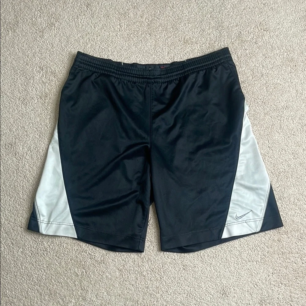 Nike Black and White Athletic Shorts Performance Fit
